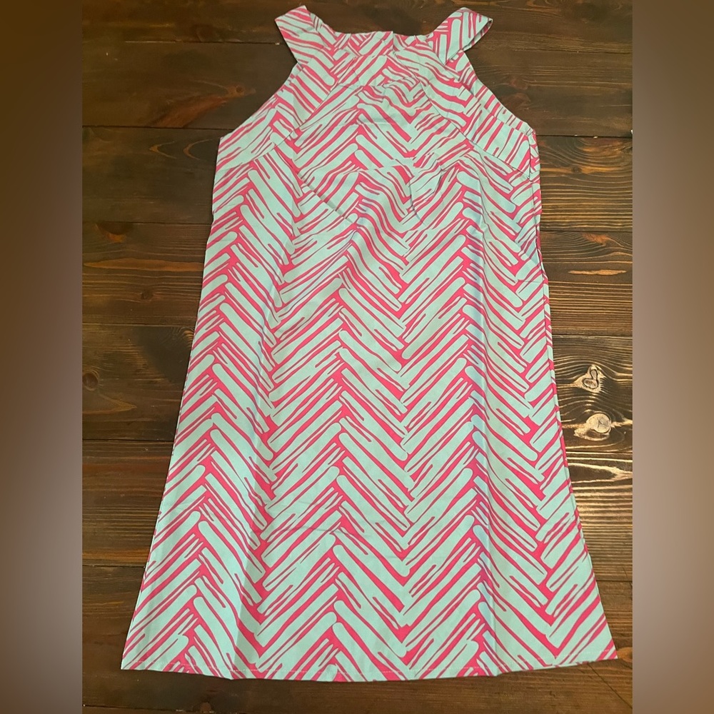 Brand New Blue And Pink Mini Dress